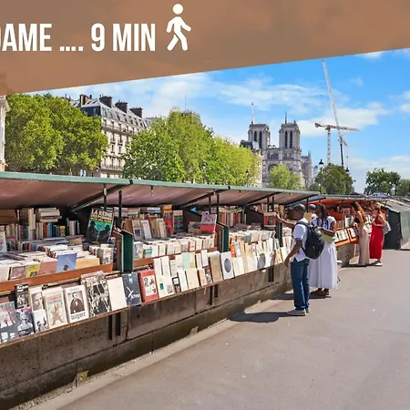Gem 9 Min Walk To Notre-dame And Louvre Appartamento Parigi