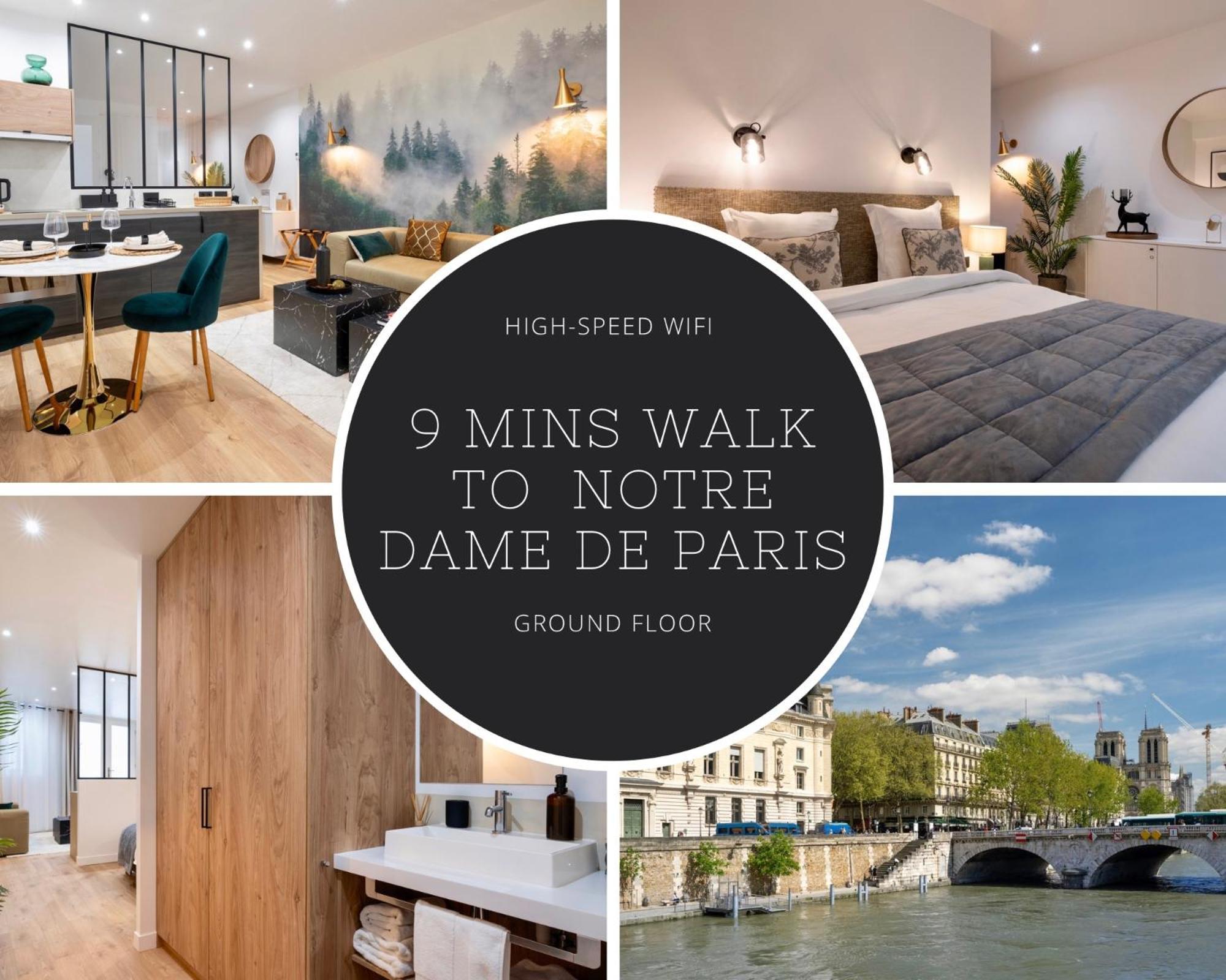 Gem 9 Min Walk To Notre-dame And Louvre Apartment Paris